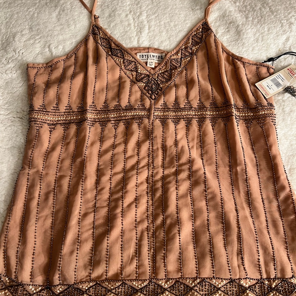 Beaded tank top